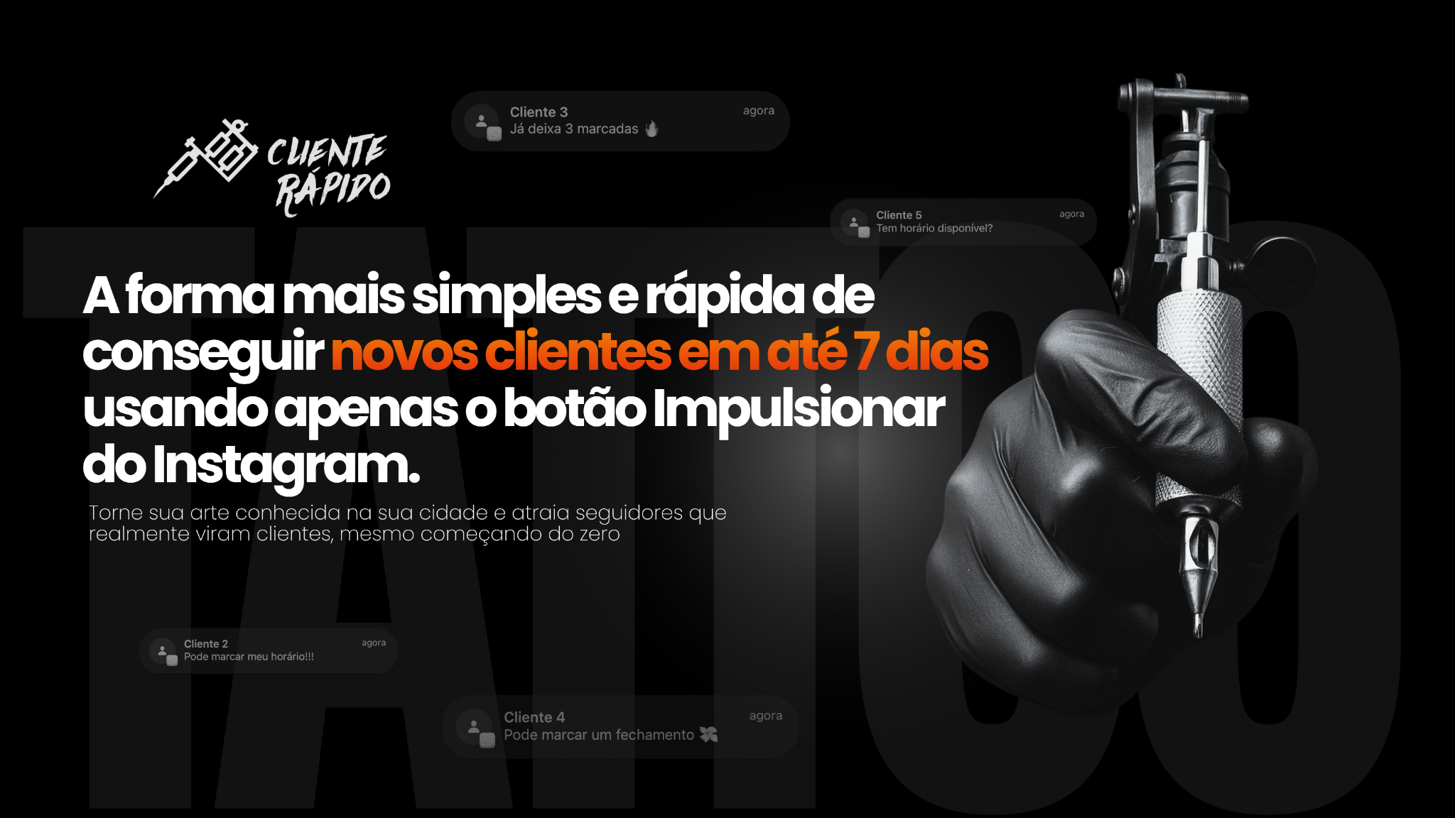 Cliente Rápido - promessa principal