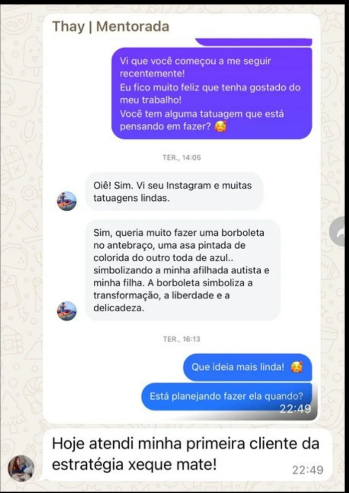 Depoimento Thay mentorada